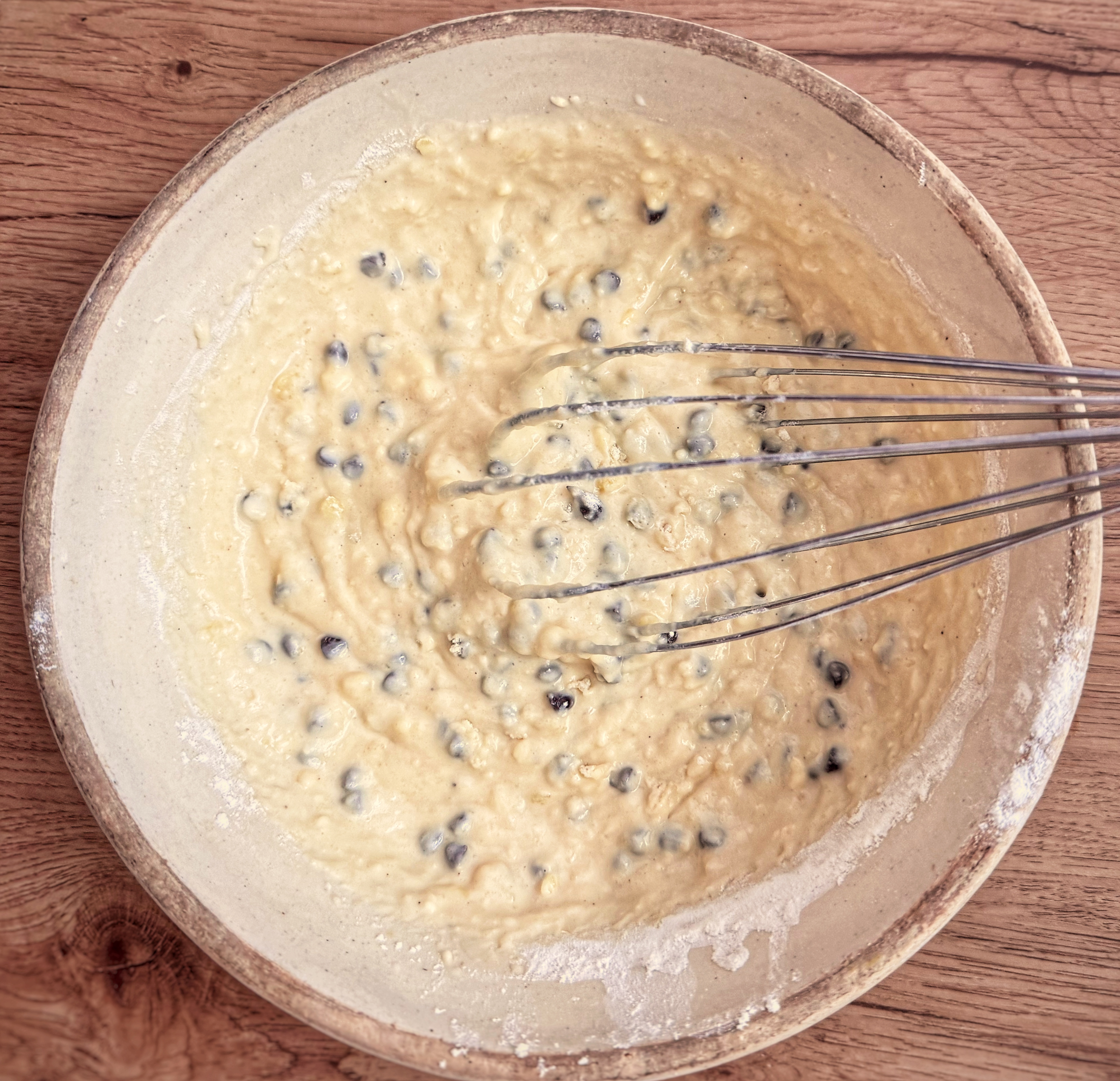 whisked all ingredients in bowl