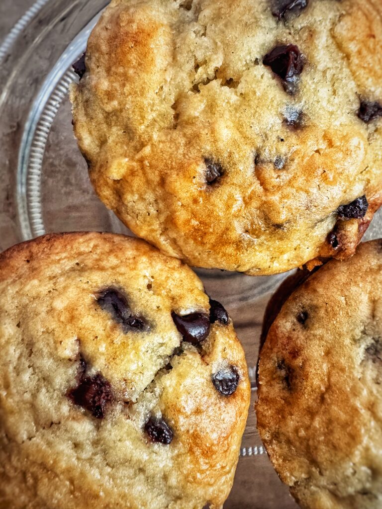 finished muffin close up