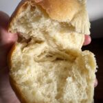 close up of soft dinner roll