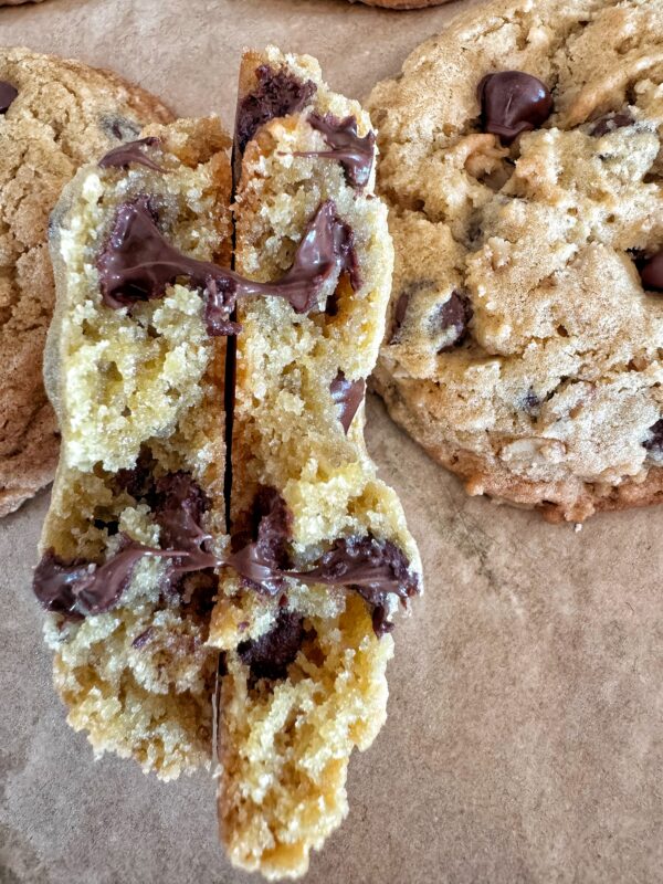 cookie split in half