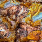 baked chicken close up